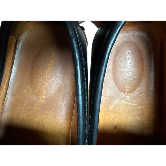 Donald Pliner Imari Black Leather Moccasin‎ Driving Loafer Size 10.5M S72-8